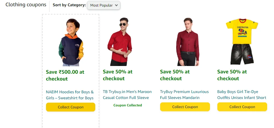 How to get amazon coupon